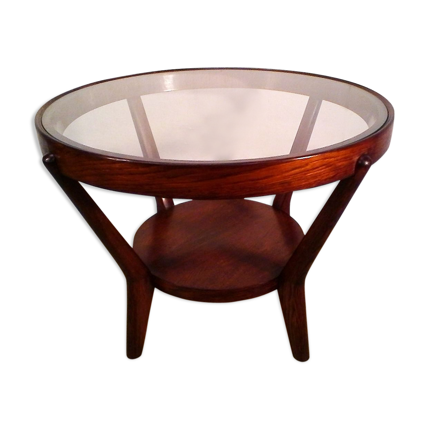 Table low vintage wooden by Koželka and Kropaček for Interier Praha