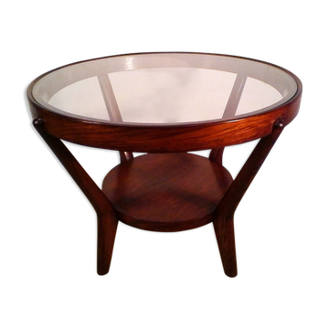 Table low vintage wooden by Koželka and Kropaček for Interier Praha