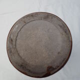 Bouteille ancienne à alcool en grés émaillé