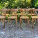Lot de 8 chaises de bistrot vintage 1950