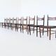 H. Vestervig Eriksen set of nine dining chairs rosewood Tromborg Denmark 1960