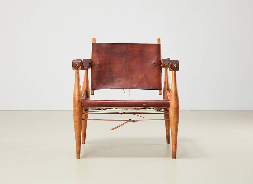 Unique Safari Chair by Architect Enrico Hartsuyker Netherlands 1960s