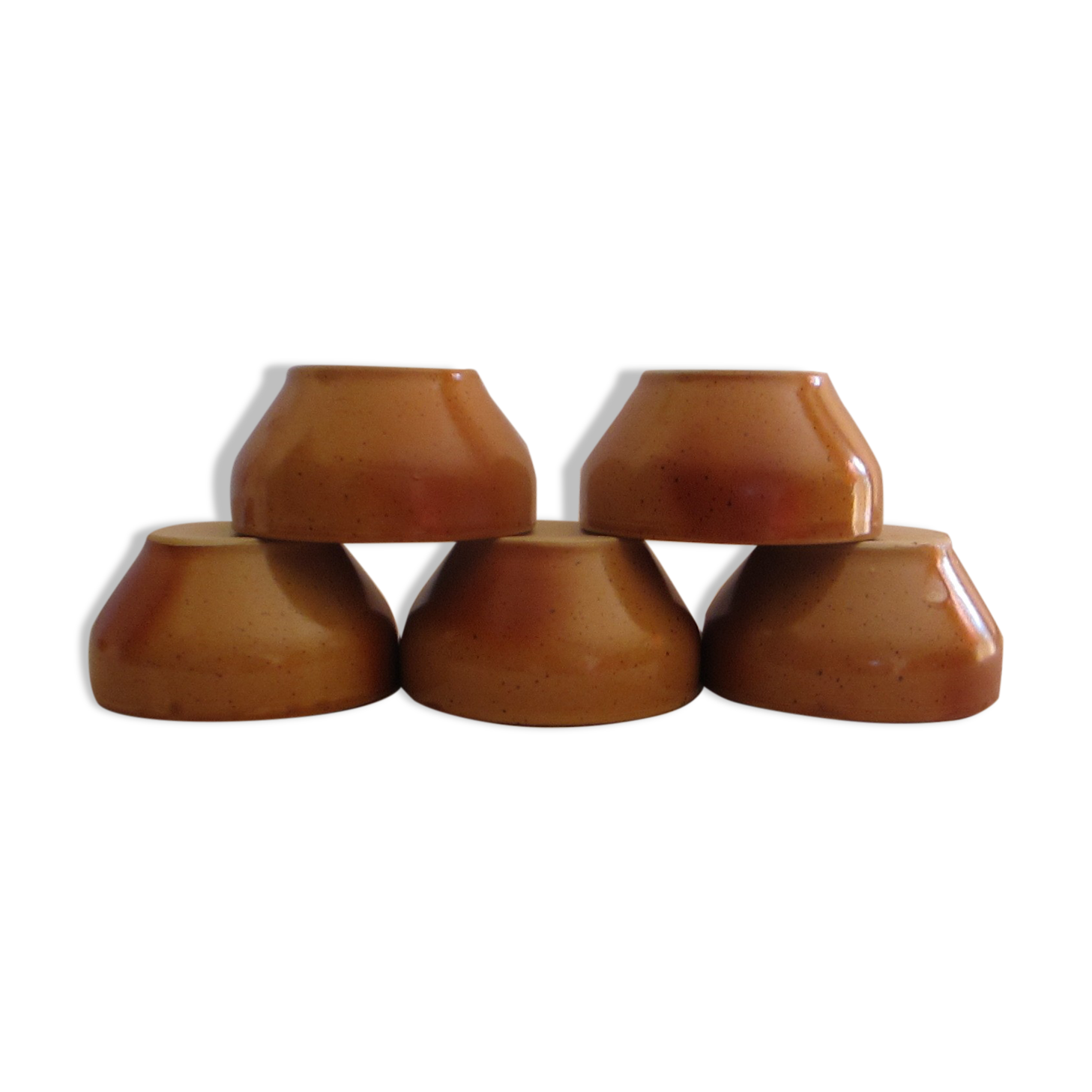 5 stoneware bowls from the digoin manufacture.