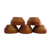5 stoneware bowls from the digoin manufacture.