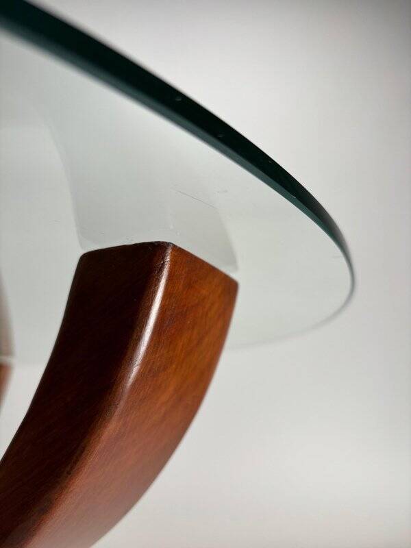 Mid-Century Italian Wooden Coffee Table, Attr. To Melchiorre Bega, Italy, 1950s