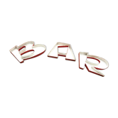 Lettres d'enseigne " bar"