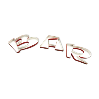 Letters "bar"