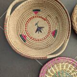 Wall compositions of 7 wicker baskets