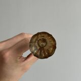 Set of 6 antique egg cups in patinated metal