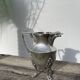English silver-plated milk jug or vase