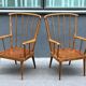 Pair of vintage baumann armchairs