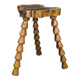 Brutalist wooden stool.