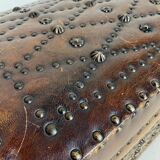 Coffre en bois et cuir de style espagnol