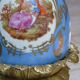Bronze and blue porcelain floor lamp from the early 20th century.