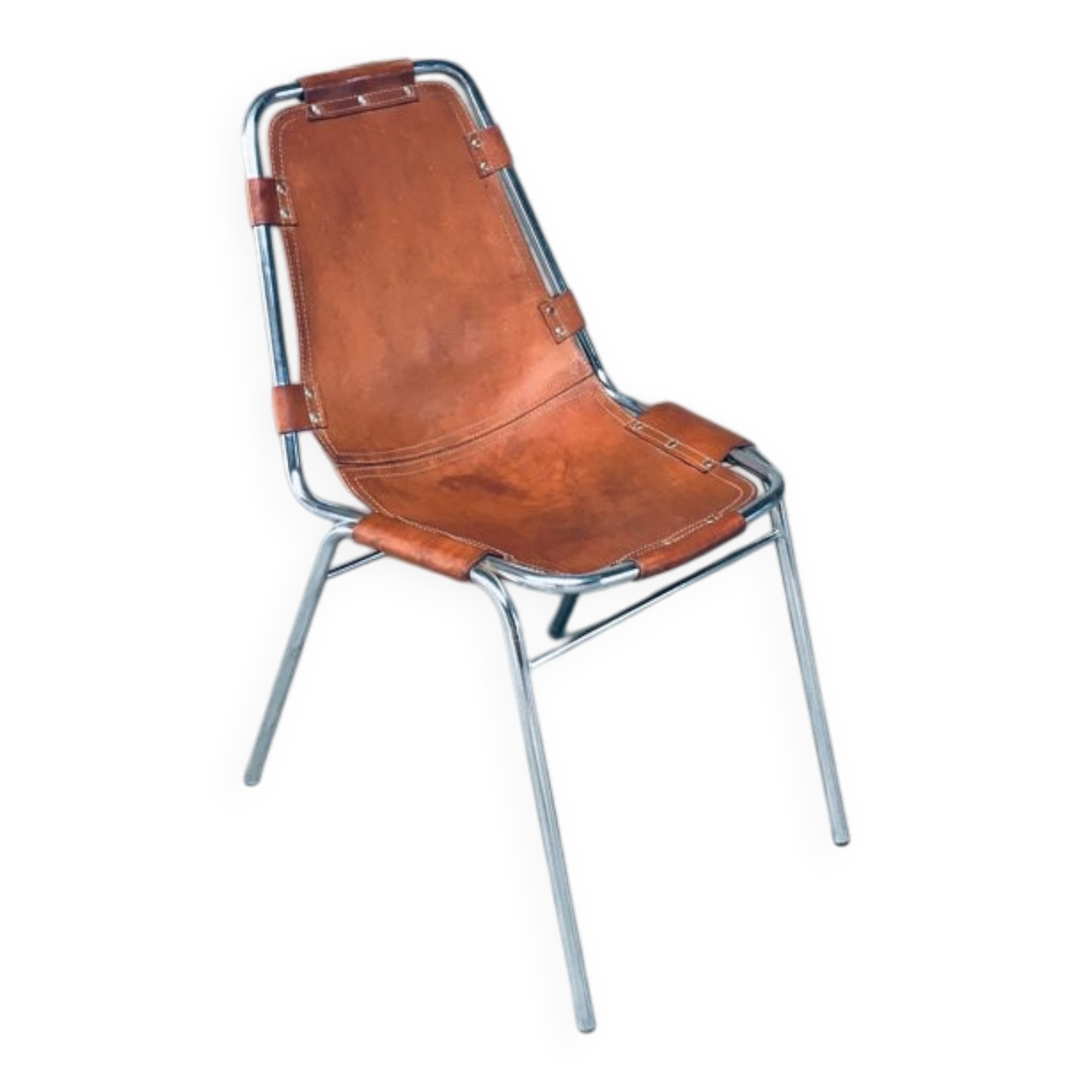 Italian Les Arcs Dining Chairs by Charlotte Perriand, 1960s, Set of 4