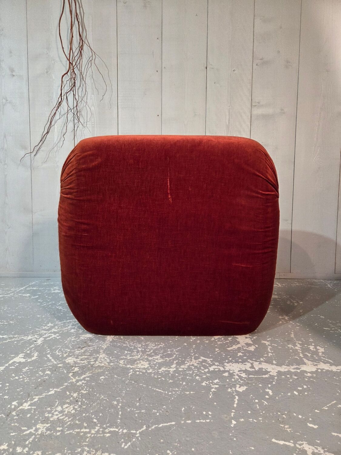 Velvet armchair