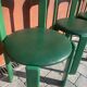 6 Bruno Rey Kush & co Green Stackable Chairs Circa 1970