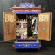 Tyrolean miniature wardrobe and bed set