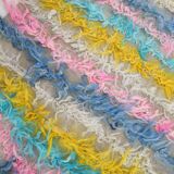 3x10 Pink & Blue Kilim Runner Rug, 94x294Cm