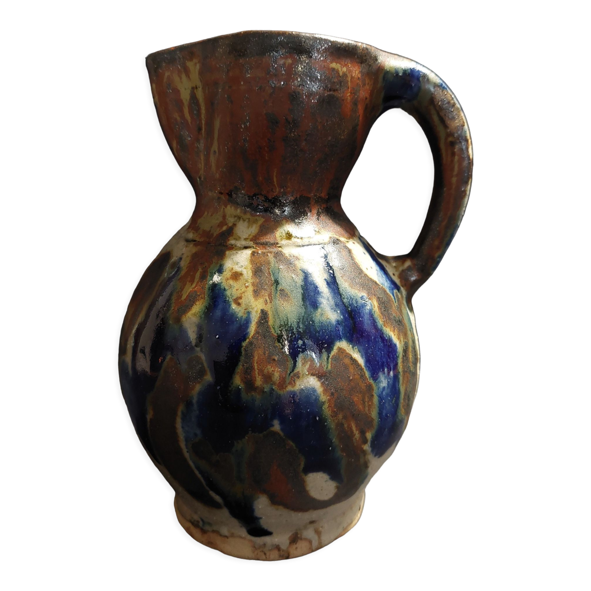 Sandstone pitcher signed Lucien Talbot Foucher The XXth ceramic terminal