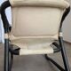 2 Vintage Espri Safari Lounge Armchairs / Rare Mid-century Black Bamboo and Beige Fabric Easy C