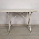 Table de jardin métal blanc