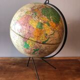 Globe, vintage world map