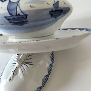 Légumier A. Lebacqz & M. Bouchart décor marine