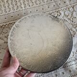 Silver-plated metal trivet English