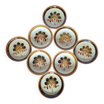 Set of 8 Gien plates