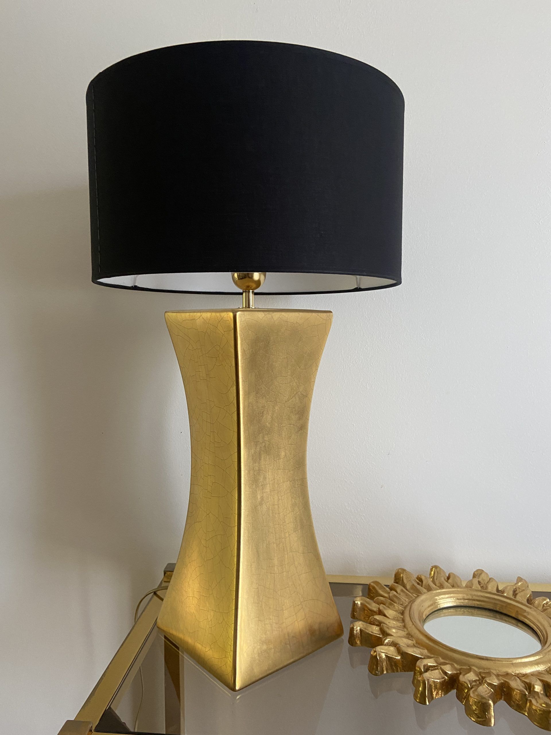 House lamp the dolphin model padira gold