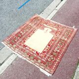Tapis Tabriz Djafer en soie signé Iran XIX ème siècle