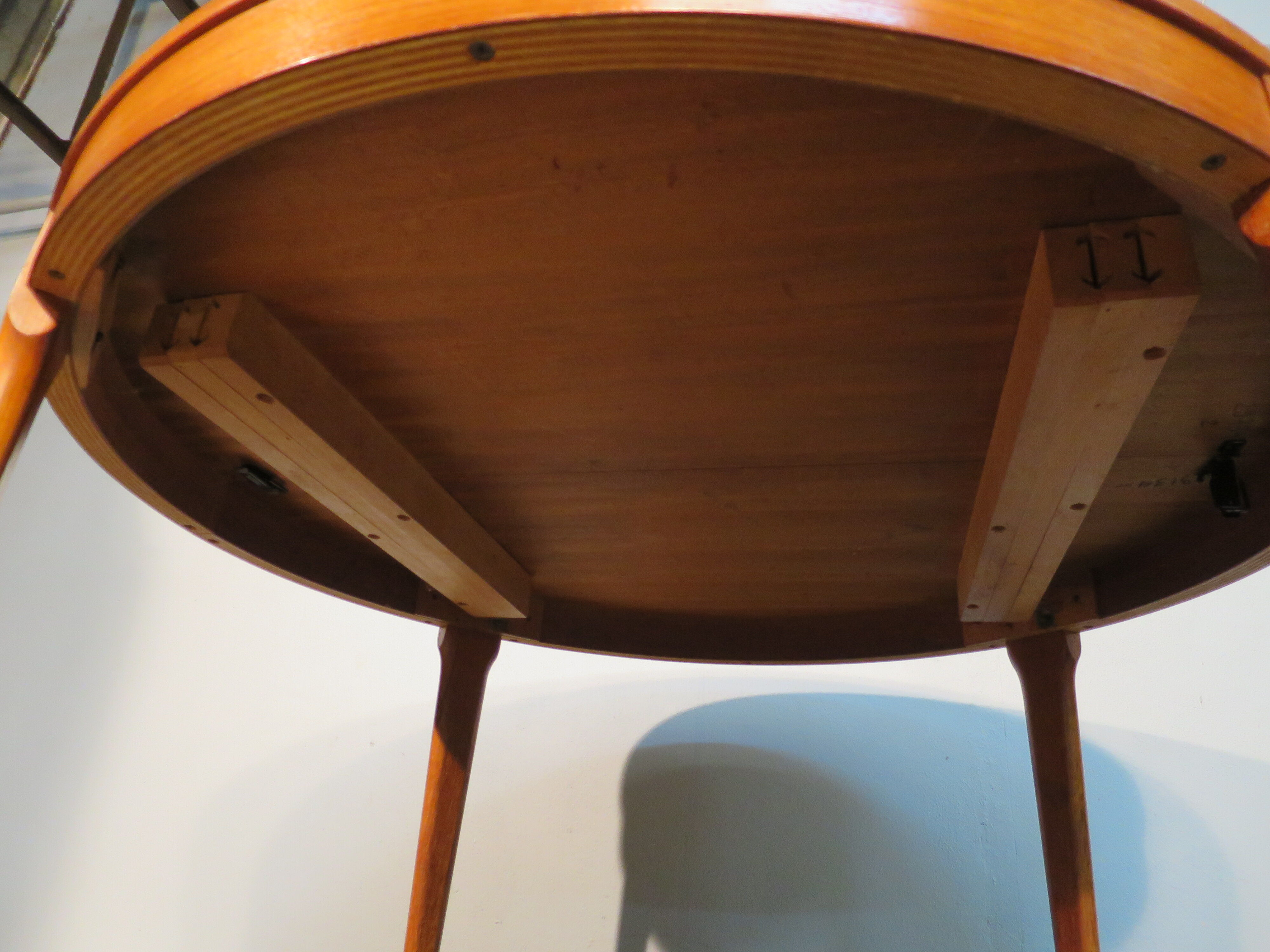 Scandinavian teak round table