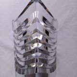 Carved crystal vase art deco style