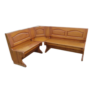 ancien banc d'angle coffre