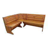 Old corner bench chest wood vintage pine