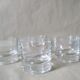Glasses with thick bottom water or vintage spirits 70
