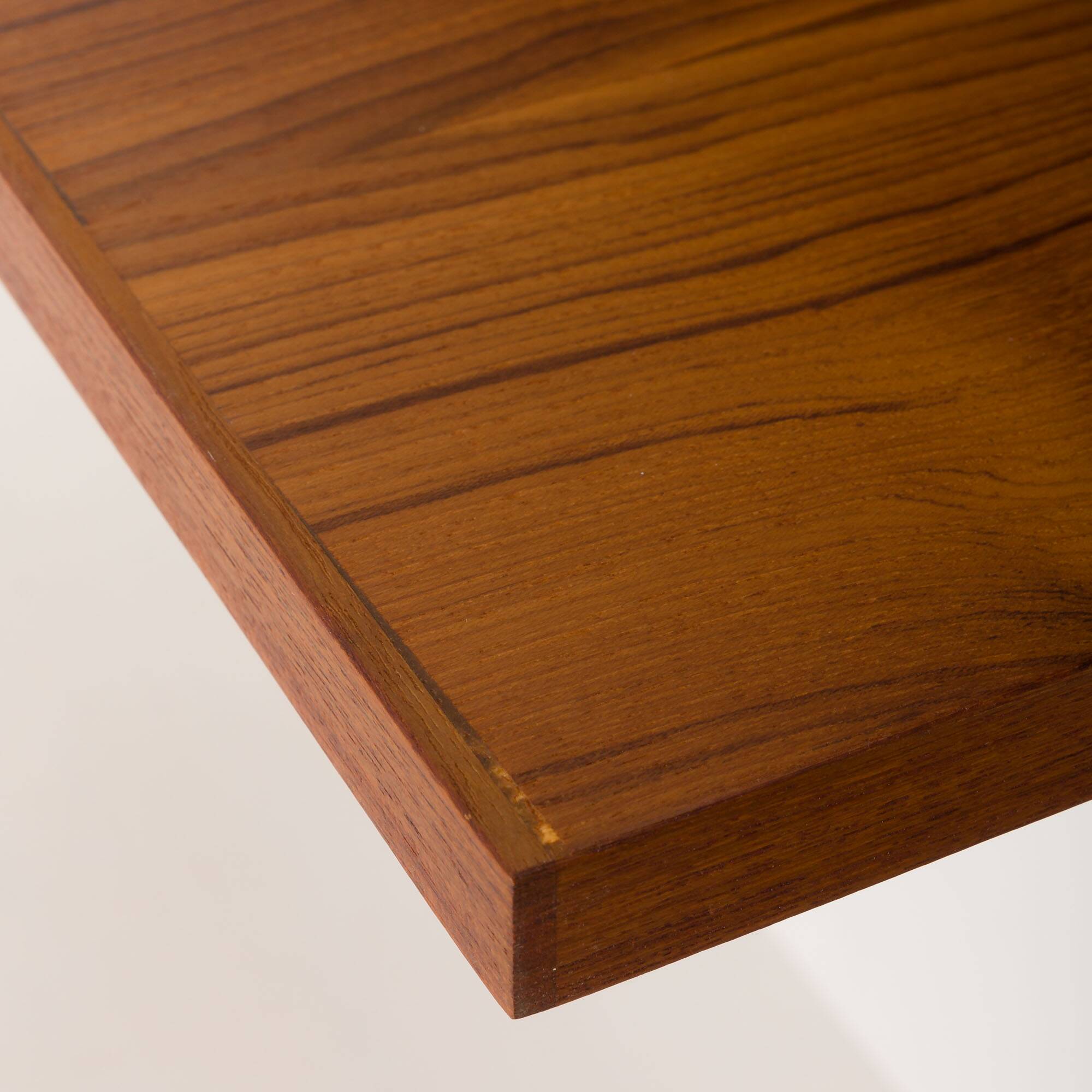 Three-compartment teak wall cabinet by Kai Kristiansen for FM Mobler, Denmark, 1960s