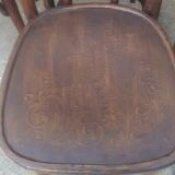 Lot of 6 mismatched bistro chairs