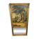 19th century gilded wooden trumeau with romantic scene - 69cm x 140cm