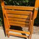 Paire de fauteuils pliants vintage en bois