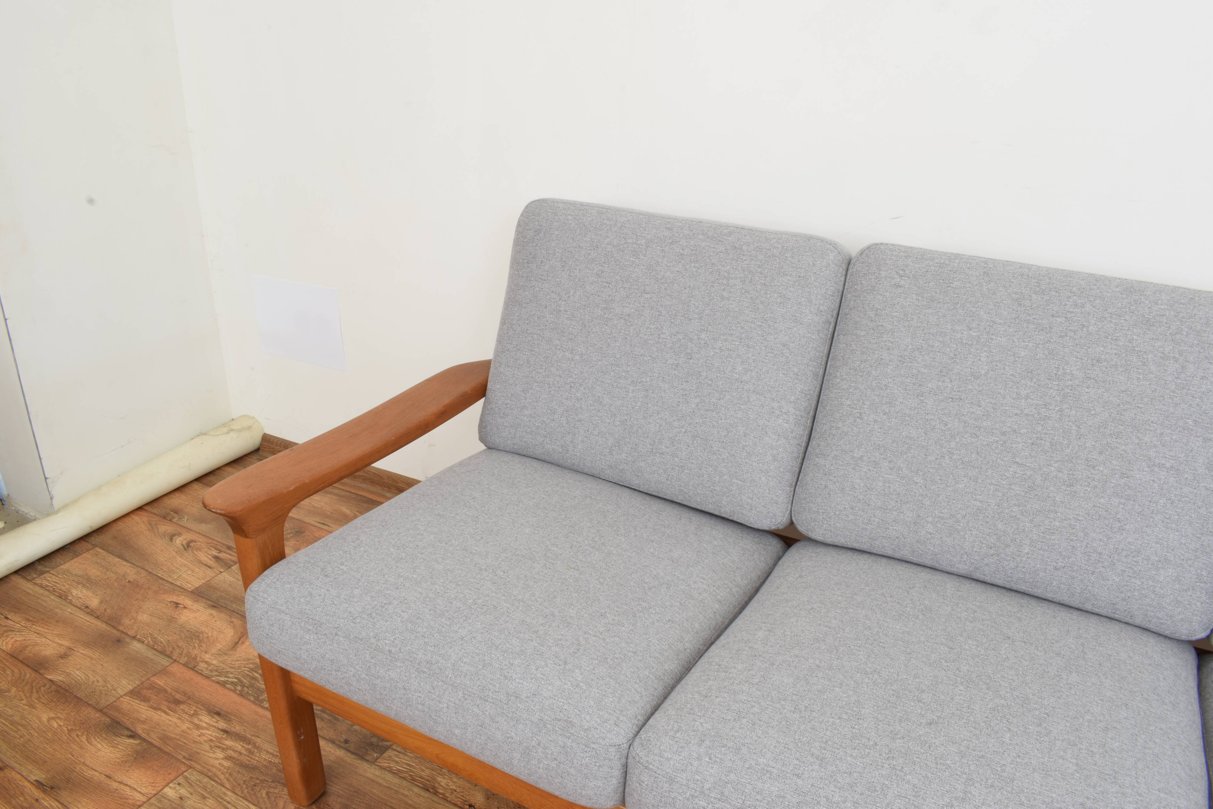 Mid-century danish teak sofa by Juul Kristensen, 1960s