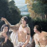 Painting Florinda after Franz Xaver Winterhalter 1853 - copy made by the artist SEIN AUNG 1990
