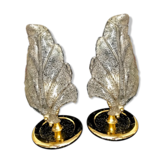 Pair of lamps & Barovier Toso Murano