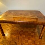 Art Deco walnut dining table