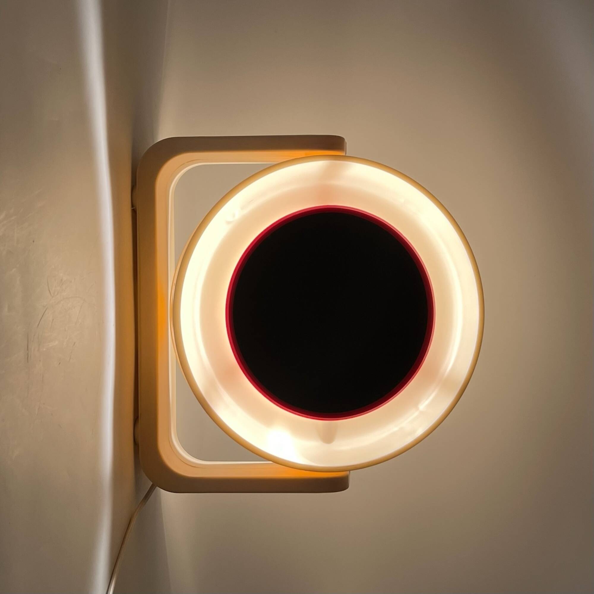 Rare 1960s Space Age Mirror with Light - Vintage Design by Allstar Germany