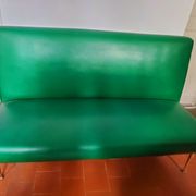 Green bistro bench