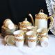 Art Deco coffee service in Limoges porcelain, 23 pieces.