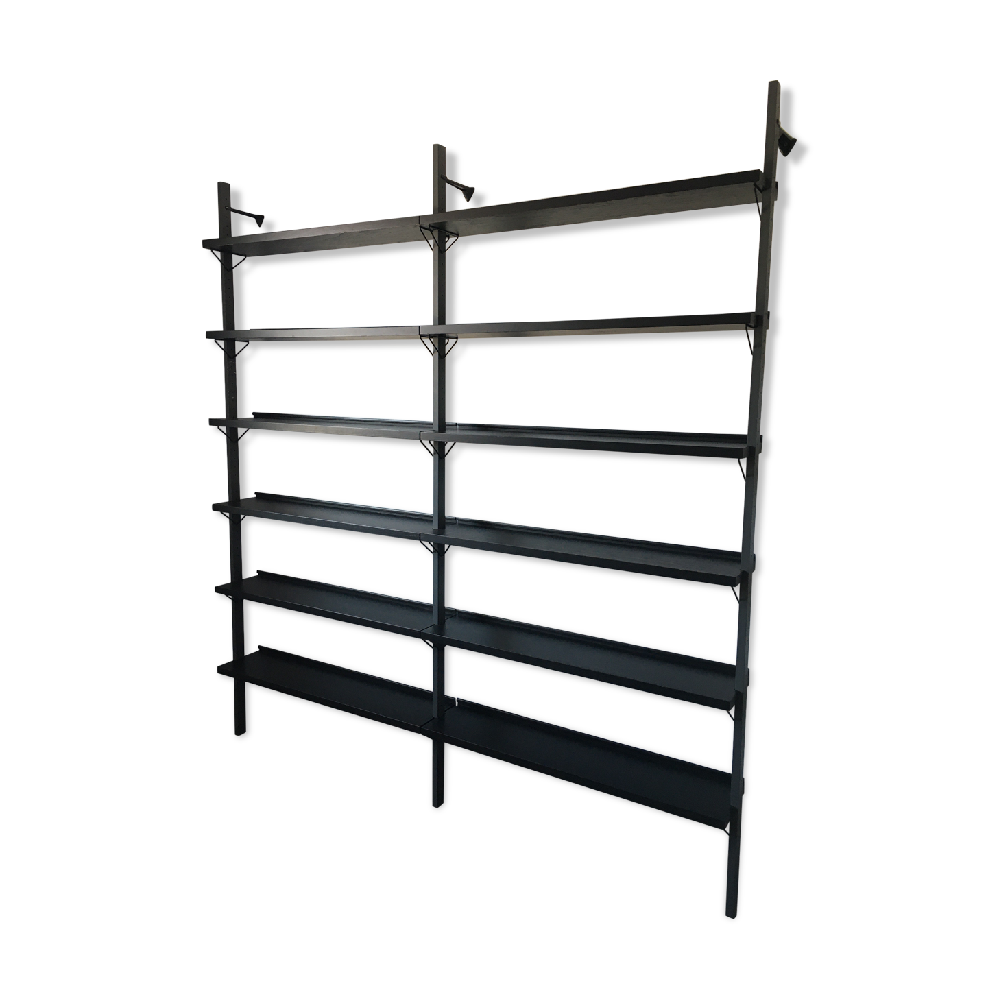 Scandinavian modular wall bookcase pira sweden 60s