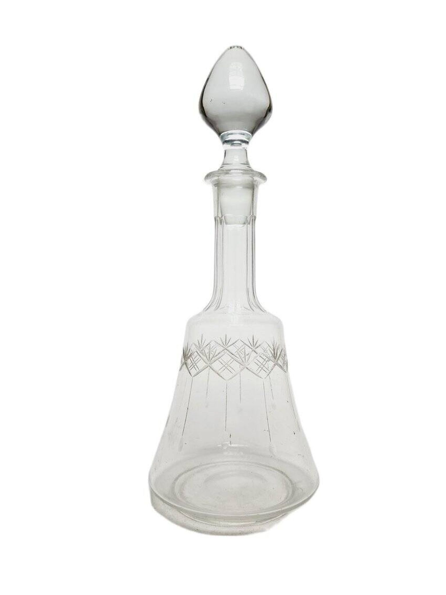 Art Deco crystal carafe, Germany, 1900s